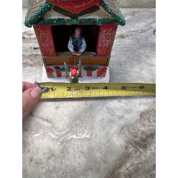 Lemax Pretzel Stand Christmas Village RARE xmas snow food stand decor Pretzels - Picture 12 of 15